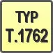 Piktogram - Typ: T.1762